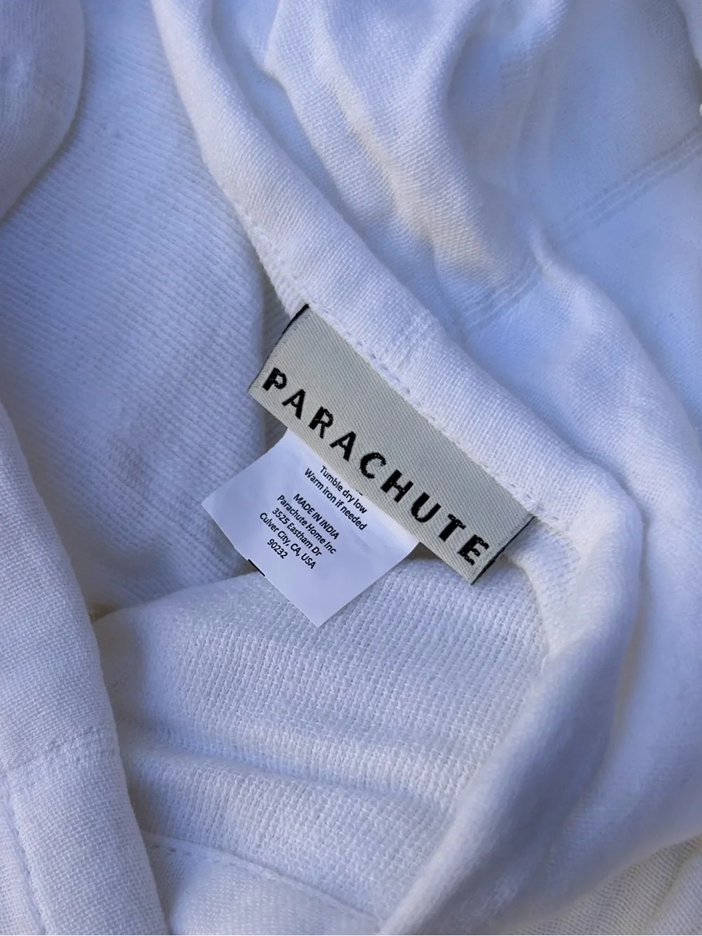 PARACHUTE 100% Organic Cotton Duvet Cover white /new FULL/QUEEN